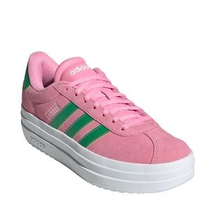 Vl Court Bold Sneakers Women's Pink and Green Platform Sneakers
